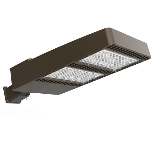 500W LED Shoebox Area Light for Tennis Courts, Parking Lots- 5000K- 100-277VAC