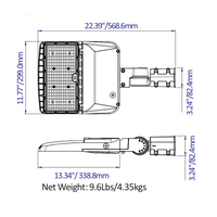 150W-120W-100W-80W LED Parking Lot Light - 3K/4K/5K CCT- 277-480VAC