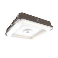 100W-80W-60W LED Canopy Light, 35K-4K-5K Tunnable, 120-277VAC