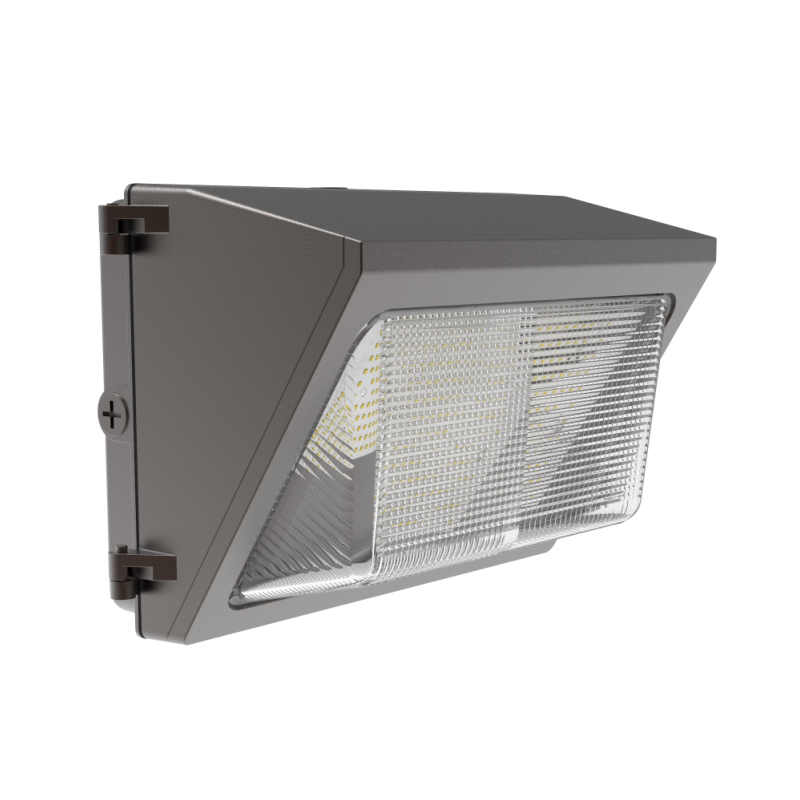 LED Wall Pack Light, Wattage & CCT Selectable, Bronze Finish, 120-277VAC, Photocell Option