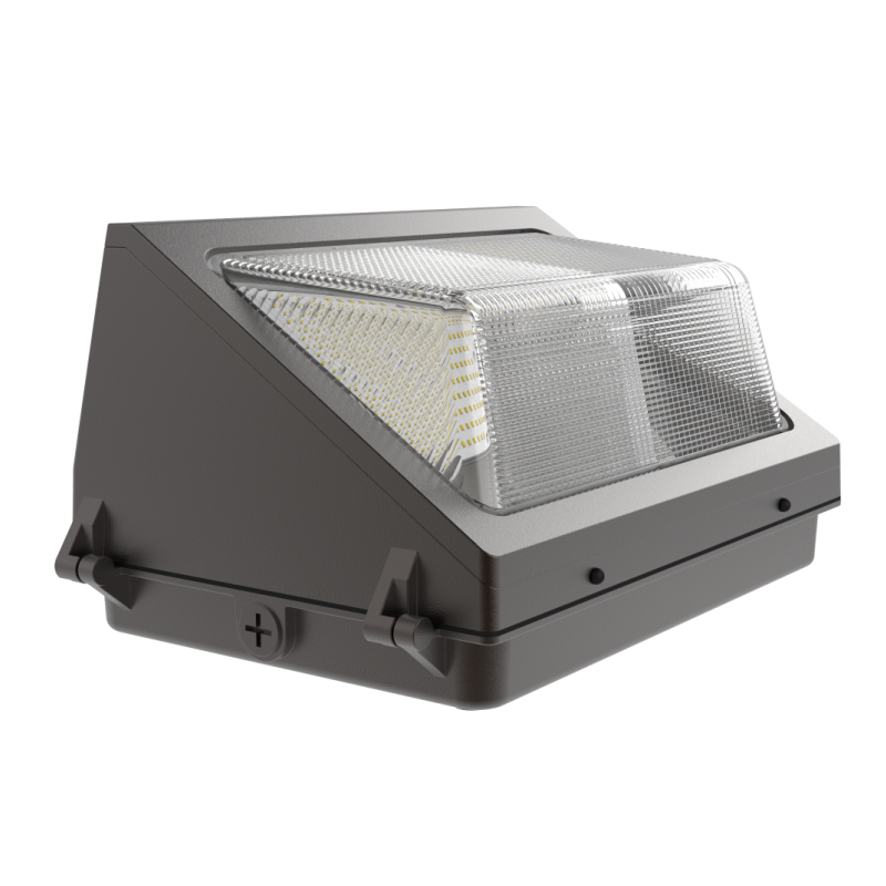 LED Wall Pack Light, Wattage & CCT Selectable, Bronze Finish, 120-277VAC, Photocell Option