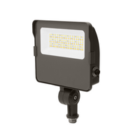 30W-25W-17W LED Flood Security Lights With Wattage And 3CCT Selectable-Photocell Option-Knuckle/Trunnion Mount