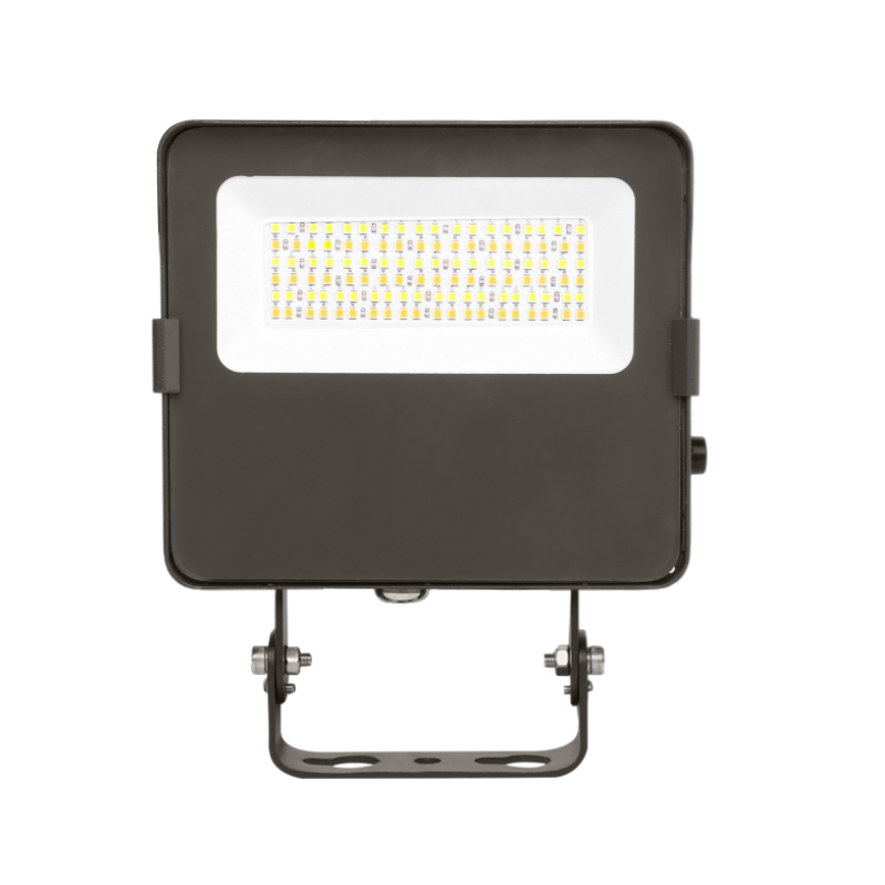 30W-25W-17W LED Flood Security Lights With Wattage And 3CCT Selectable-Photocell Option-Knuckle/Trunnion Mount