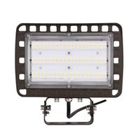 30W 50W LED Flood Light, 5000K, AC100-277V, Knuckle/Trunnion Mount/U Bracket Option