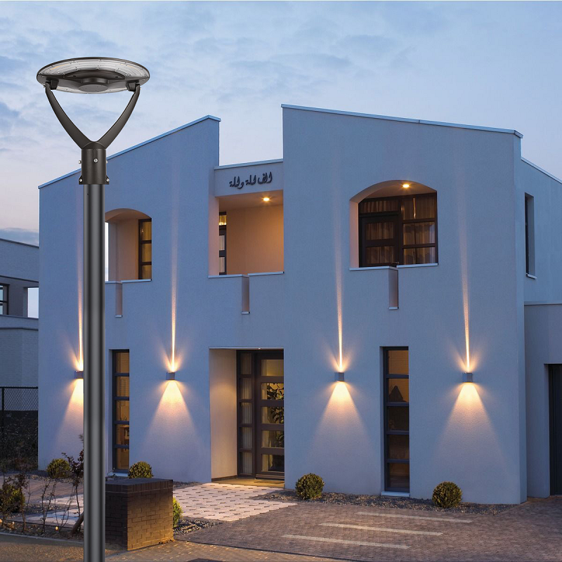 60W 80W 100W Architectural LED Post Top Light 3000K 4000K 5000K Selectable, 100-277V