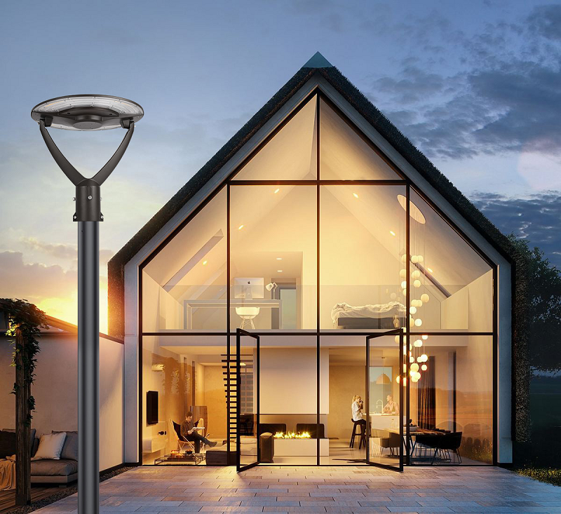 120W/135W/150W Adjustable LED Architectural Post Top Light 3K-4K-5K Selectable, 100-277V