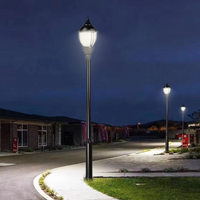 100W 80W 60W Acron LED Post Top Lantern 3000K 4000K 5000K Selectable, AC100-277V