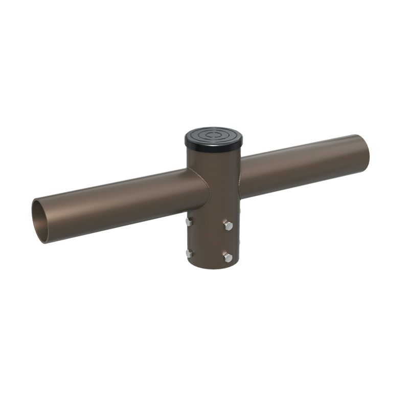 Double Spoke Bracket with 2 Arms at 180 Degrees with 8inch Arms