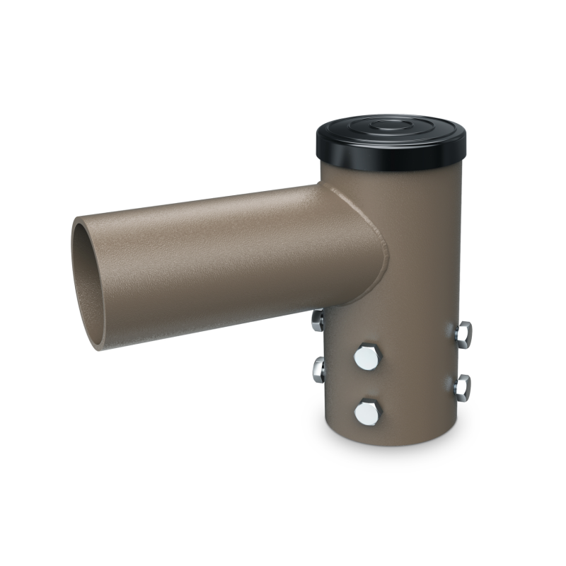 Tenon Adapter with Single 90 Degree Horizontal Tenon, 2-3/8 Outside Diameter