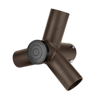 Tenon Adapter with Triple 120 Degree Horizontal Tenon, 2-3/8 Outside Diameter