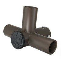 Tenon Adapter with Triple 90 Degree Horizontal Tenon, 2-3/8 Outside Diameter