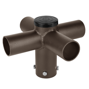 Tenon Adapter with Quad 90 Degree Horizontal Tenon, 2-3/8 Outside Diameter