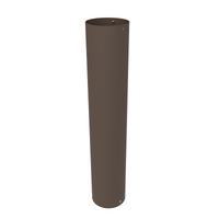 24 Watt LED Bollard Light with Cone Reflector and Dome Head-Adjustable Power and Color Temperature