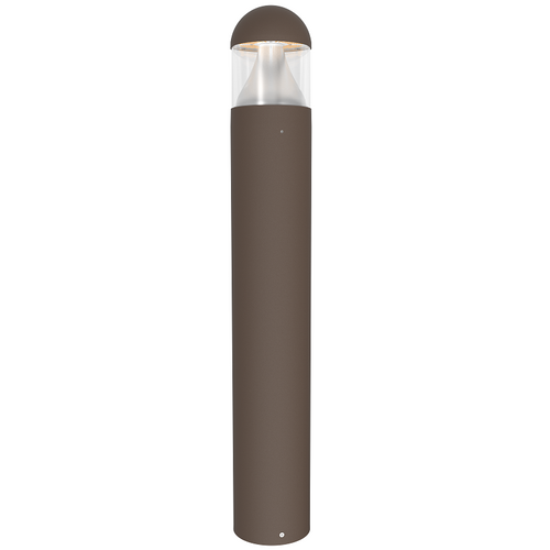 24 Watt LED Bollard Light with Cone Reflector and Dome Head-Adjustable Power and Color Temperature