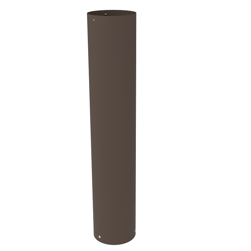 24 Watt LED Bollard Light with Cone Reflector and Flat Head-Adjustable Power and Color Temperature