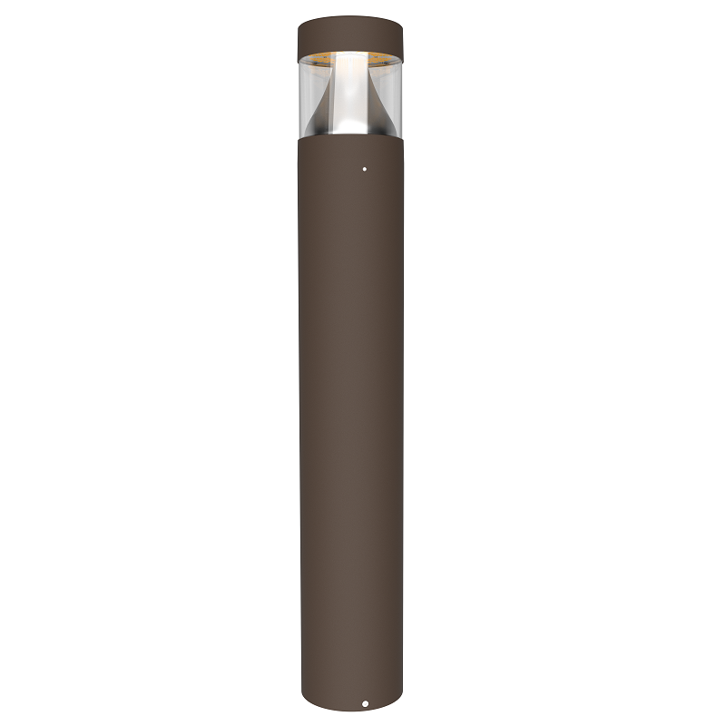 24 Watt LED Bollard Light with Cone Reflector and Flat Head-Adjustable Power and Color Temperature