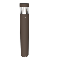 24 Watt LED Bollard Light with Cone Reflector and Flat Head-Adjustable Power and Color Temperature