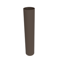 24 Watt LED Bollard Light with Louver Reflector and Dome Head-Adjustable Power and Color Temperature