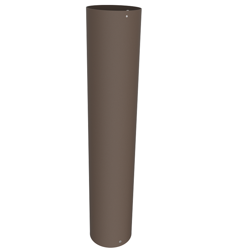 24 Watt LED Bollard Light with Louver Reflector and Flat Head-Adjustable Power and Color Temperature