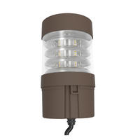 24 Watt LED Bollard Light with Louver Reflector and Flat Head-Adjustable Power and Color Temperature
