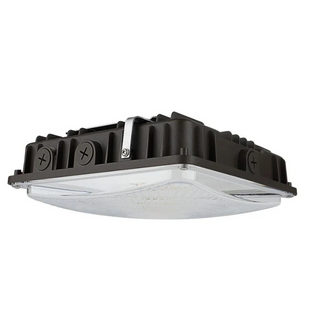 60W-45W-30W LED Square Canopy Light, 4K-5K Selectable, AC120-277VAC