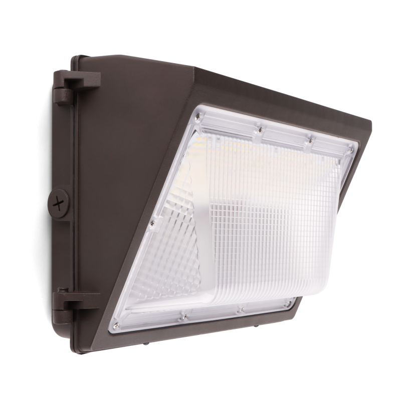 Semi-Cutoff LED Wall Pack Light, Wattage & CCT Selectable, Bronze Finish, 120-277VAC, Photocell Option