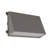 Full Cut off LED Wall Pack Fixture, Wattage & CCT Selectable, Bronze Finish, 120-277VAC, Photocell Option