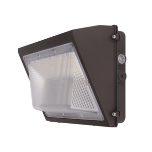 Semi-Cutoff LED Wall Pack Light, Wattage & CCT Selectable, Bronze Finish, 120-277VAC, Photocell Option