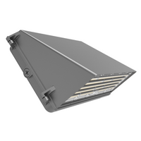 Full Cut off LED Wall Pack Fixture, Wattage & CCT Selectable, Bronze Finish, 120-277VAC, Photocell Option