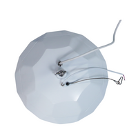 NSF Certified UFO LED High Bay Light With Battery Back Up Option, 5000K, 120-277V, White Finish, 0-10V Dim, Motion Sensor Option