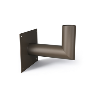 90 Degree Wall Mount Bracket for Slip Fit Lights (2 3/8inch), Right Angle Tenon Adapter for Wall Mount with Big Plate