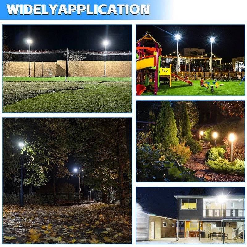 150W-100W-80W-60W-48W-36W LED Post Top Circle Area Light 3000K / 4000K / 5000K CCT-Photocell option