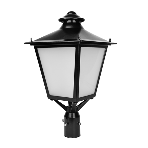 120W LED Decorative Post Top Lantern, 3000K, AC100-277V, PC Cover