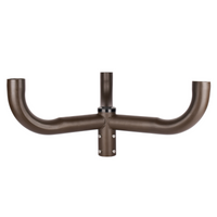 Triple Bullhorn Bracket with 3 Arms at 120 Degree-Bronze Color