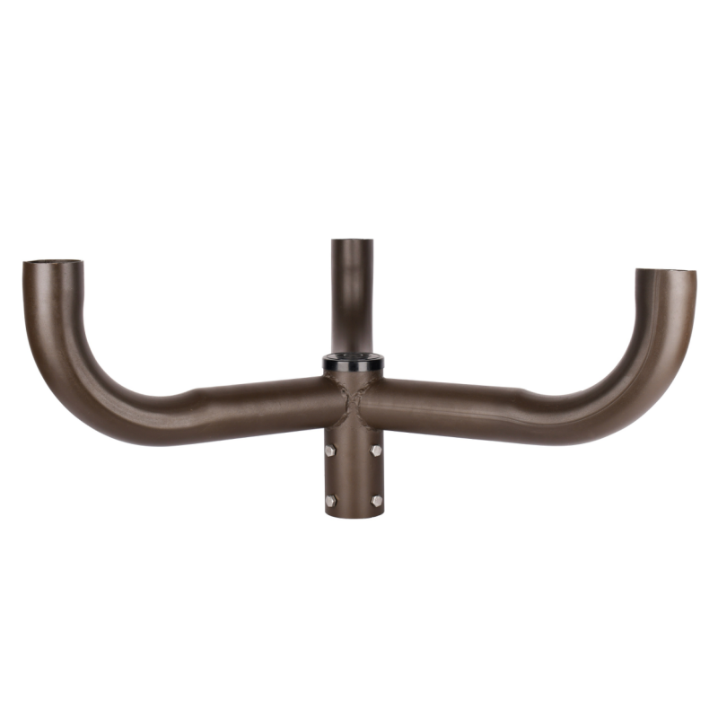 Triple Bullhorn Bracket with 3 Arms at 120 Degree-Bronze Color