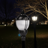 100W 80W 60W Acron LED Post Top Lantern 3000K 4000K 5000K Selectable, AC100-277V