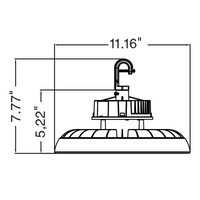 150W/120W/100W UFO High Bay Light Fixture - 3K-4K-5K Selectable