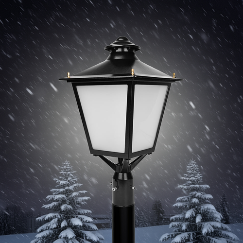 100W 60W 30W LED Decorative Post Top Lantern 3000K / 4000K / 5000K CCT-Photocell option