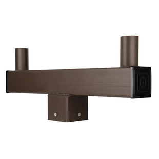 Long Type Double Bullhorn Bracket for 4 Inch Square Pole-Mounting for LED Flood Area Light, LED Parking Lot Light