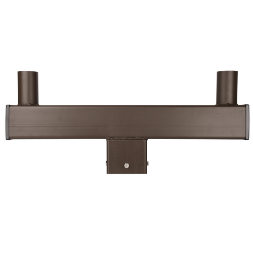 Short Type Double Bullhorn Bracket for 4" Square Pole-Mounting for LED Area Light, LED Parking Lot Light