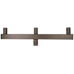 Triple Square Vertical Tenon Adapter wtih 3 Tenons 180 degree for 2 3/8" Round Pole