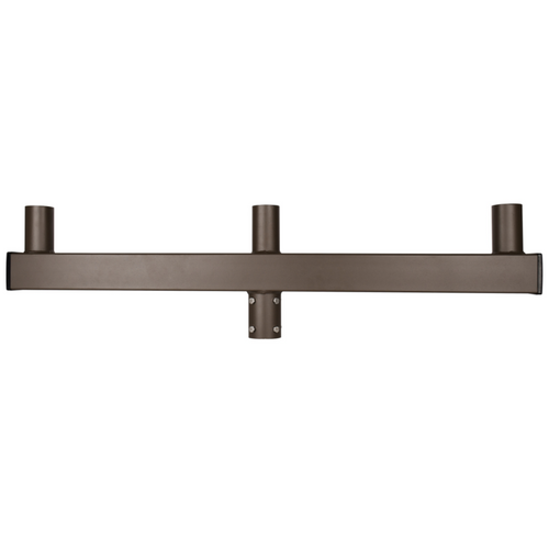 Triple Square Vertical Tenon Adapter wtih 3 Tenons 180 degree for 2 3/8" Round Pole