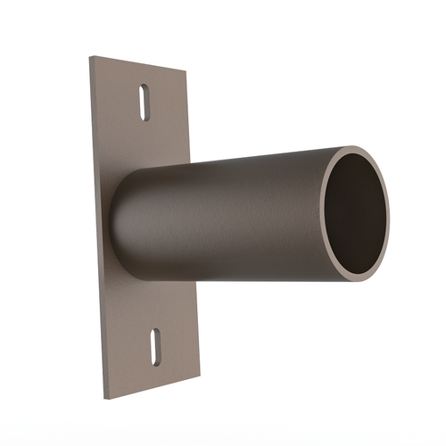 2-3/8'' OD Short Horizontal Side Tenon Adaptor Bracket For Square Pole