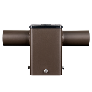 Tenon Adapter for 4 Inch Square Poles with 2 Horizontal 180 Degree Tenons