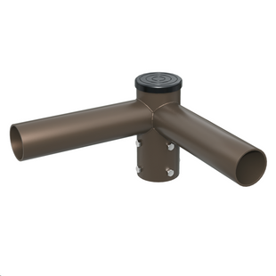 Double Spoke Bracket with 2 Arms at 90 Degrees