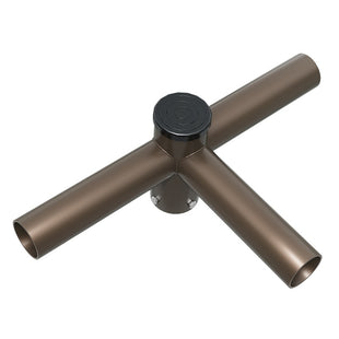 Triple Spoke Bracket with 3 Arms at 90 Degrees, 8inch Arms