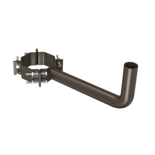 1 Arm Wrap Around Bracket for Wood Poles with 7-10 Inch Diameter, 2 3/8 '' Tenons