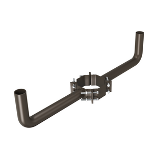 2 Arm Wrap Around Bracket for Wood Poles with 7-10 Inch Diameter, 2 3/8 '' Tenons