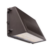 Full Cutoff LED Wall Pack Light, Wattage & CCT Selectable, Bronze Finish, 120-277VAC, Photocell Option