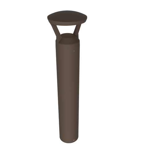 24 Watt LED Bollard Light with Adjustable Power and Color Temperature